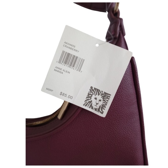 Anne Klein Cranberry Satchel Handbag with Zip wallet - Picture 5 of 10